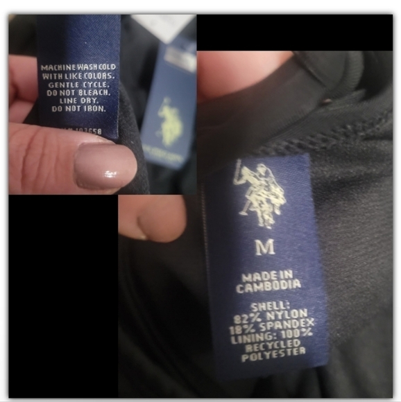 NWT US Polo one piece swimsuit size medium - Picture 5 of 6